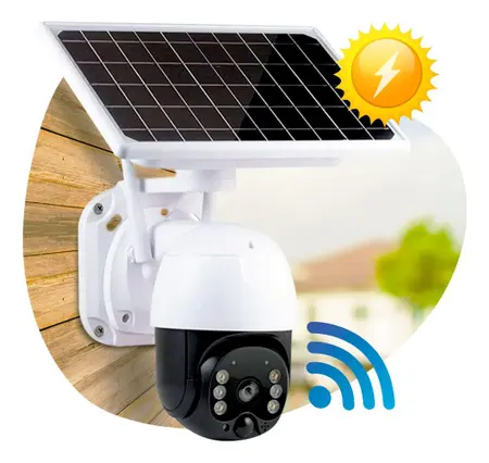 CAMARA DE SEGURIDAD CON PANEL SOLAR